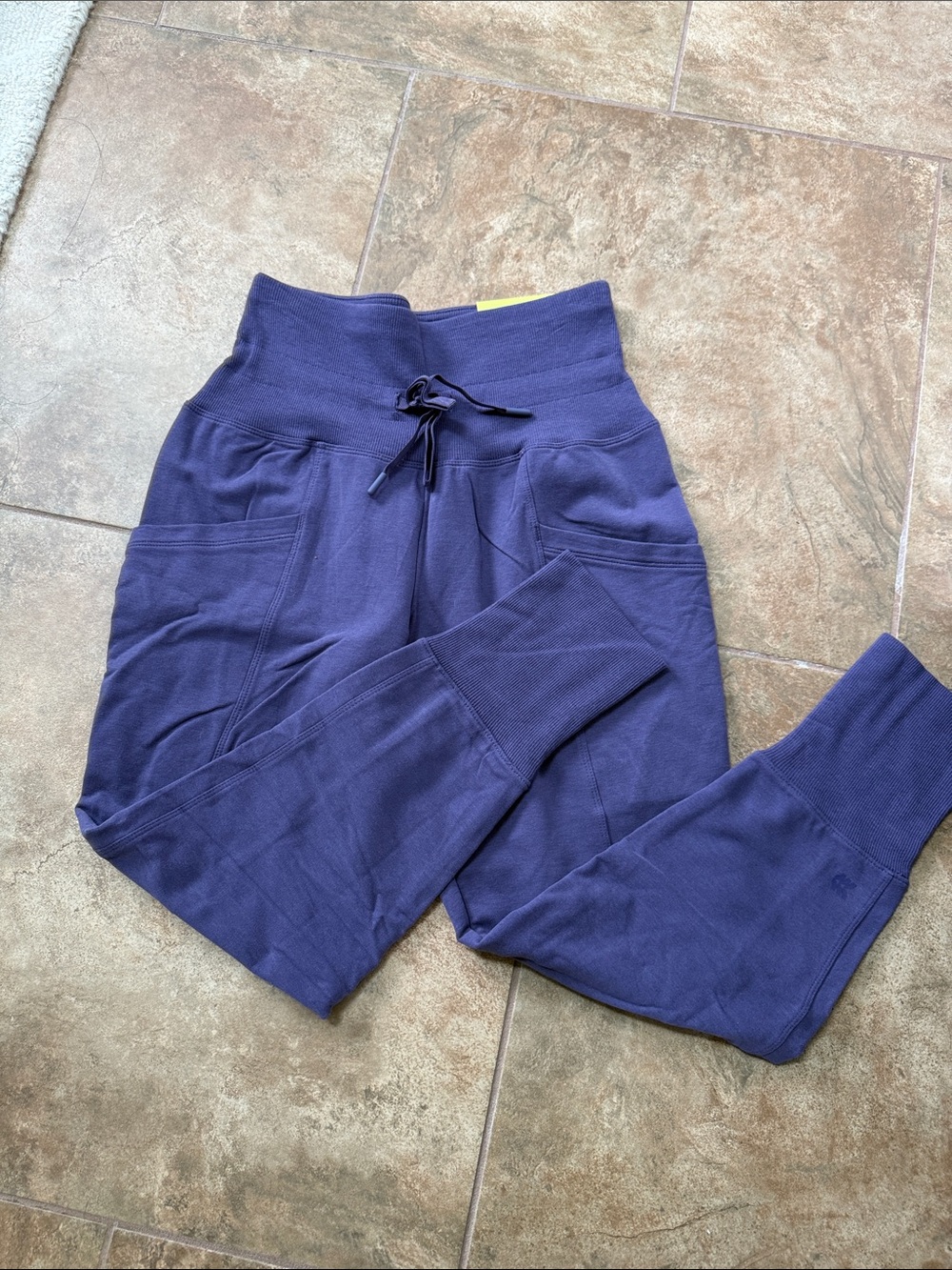 All Motion Women’s Purple High-Waist Drawstring Joggers NWT